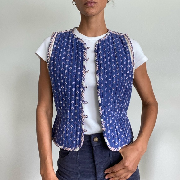 Sezane quilted reversible vest -SIZE US4 *nwt* - Picture 3 of 6